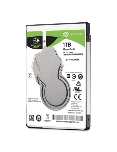 Seagate Barracuda 2.5" disco rigido interno 1 TB 5400 Giri/min 128 MB 2.5" Serial ATA III