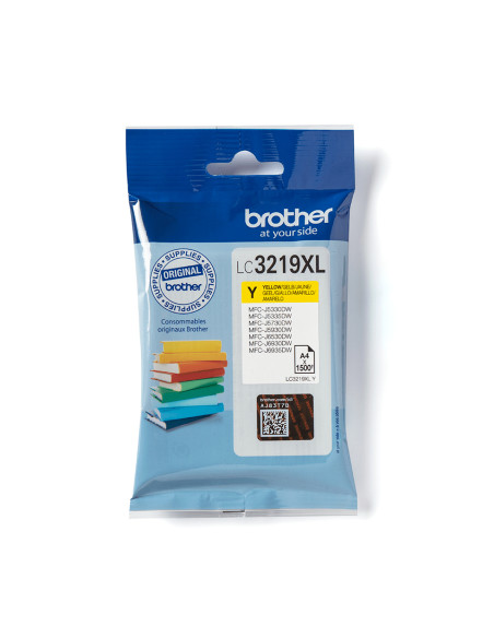 Brother LC3219XLY cartuccia d'inchiostro 1 pz Originale Giallo