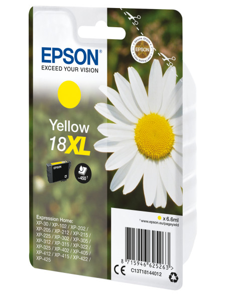 Epson Daisy Cartuccia Margherita Giallo Inchiostri Claria Home 18XL