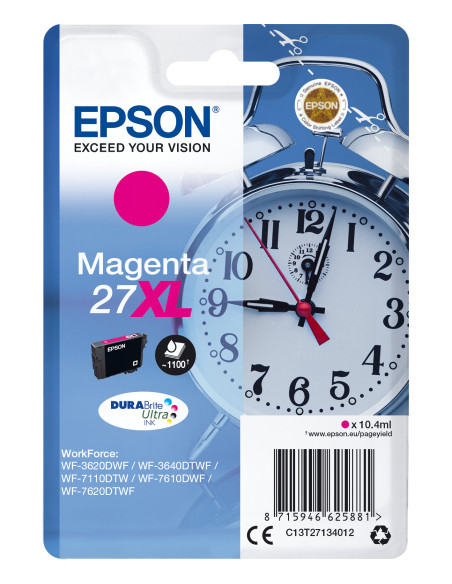 Epson Alarm clock Cartuccia Sveglia Magenta Inchiostri DURABrite Ultra 27XL