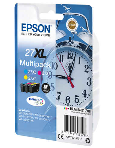Epson Alarm clock Multipack Sveglia 3 colori Inchiostri DURABrite Ultra 27XL