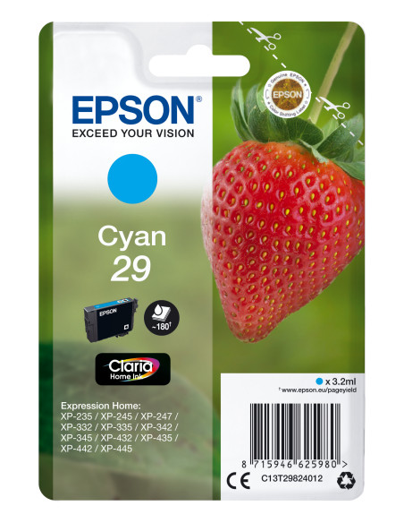 Epson Strawberry Cartuccia Fragole Ciano Inchiostri Claria Home 29
