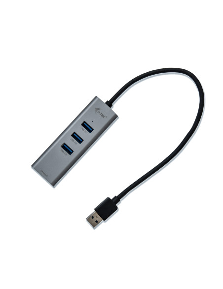 i-tec Metal U3METALG3HUB hub di interfaccia USB 3.2 Gen 1 (3.1 Gen 1) Type-A 5000 Mbit/s Grigio
