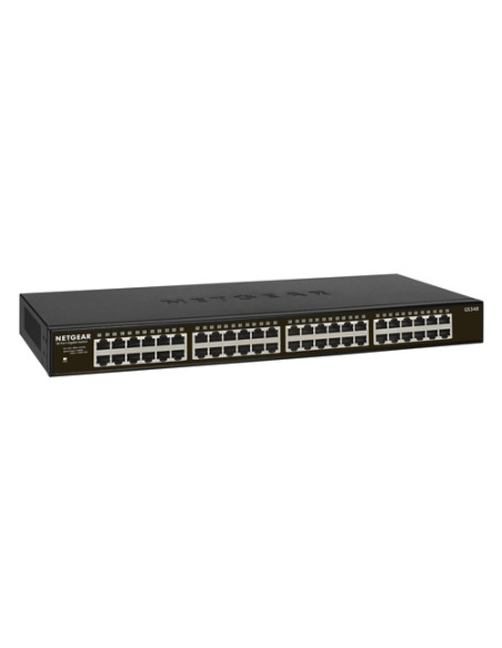 NETGEAR GS348 Non gestito Gigabit Ethernet (10/100/1000) 1U Nero