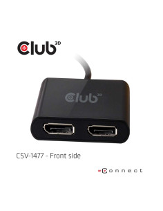 CLUB3D USB3.2 Gen1 Type A to DisplayPort™1.2 Dual Monitor 4K60Hz Video Splitter 2