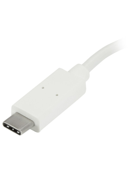StarTech.com Hub USB-C a 4 porte USB 3.0 - Perno e Concentratore USB Tipo C con 1x USB-C e 3x USB-A - Bianco