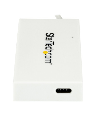 StarTech.com Hub USB-C a 4 porte USB 3.0 - Perno e Concentratore USB Tipo C con 1x USB-C e 3x USB-A - Bianco