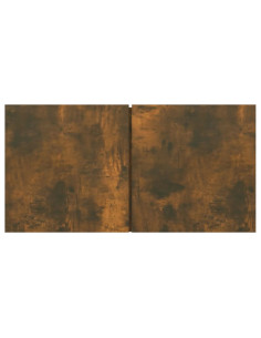 Set di Mobili Porta TV 4 pz Rovere Fumo in Legno Multistrato