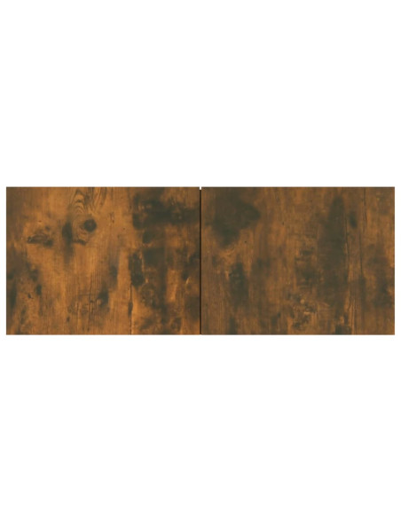 Mobile Porta TV a Parete Rovere Fumo in Legno Multistrato