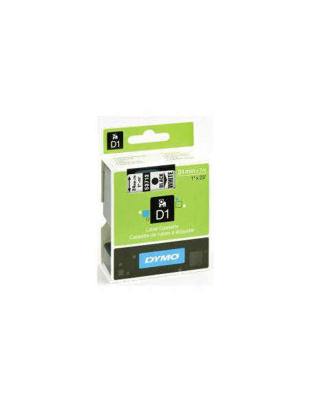 NASTRO D1 24MMX7M NERO/BIANCO
