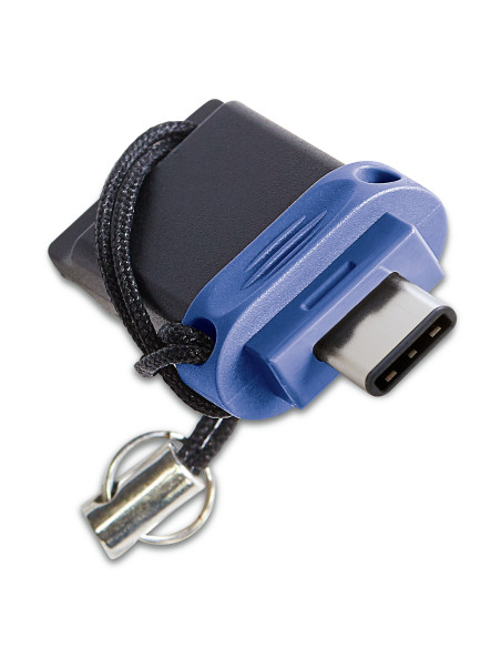 Verbatim Dual - Memoria USB 3.0 da 32 GB - USB-C / USB-A - Blu