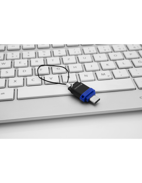 Verbatim Dual - Memoria USB 3.0 da 32 GB - USB-C / USB-A - Blu