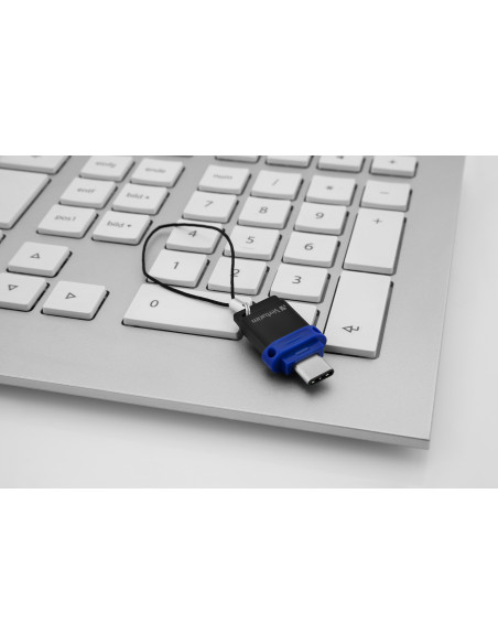 Verbatim Dual - Memoria USB 3.0 da 32 GB - USB-C / USB-A - Blu