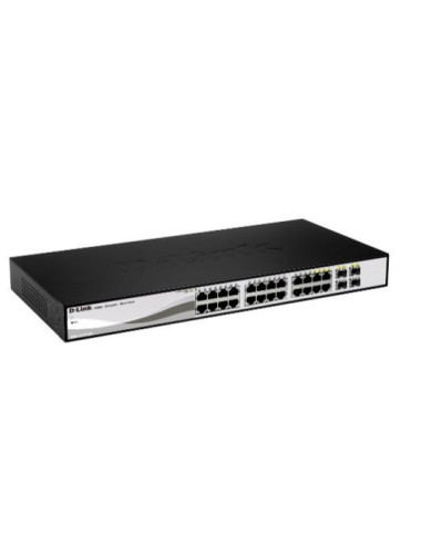 D-Link DGS-1210-26 switch di rete Gestito L2 Gigabit Ethernet (10/100/1000) 1U Nero, Grigio
