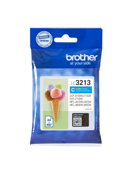 Brother LC3213C cartuccia d'inchiostro 1 pz Originale Ciano