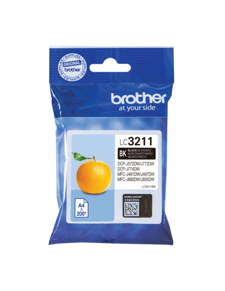 Brother LC3211BK cartuccia d'inchiostro 1 pz Originale Nero