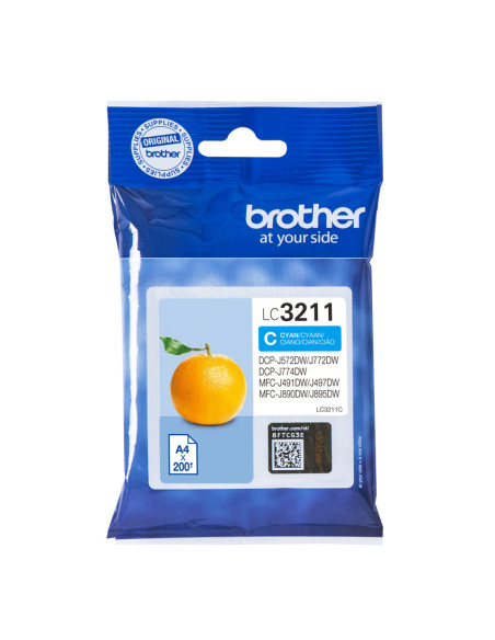 Brother LC3211C cartuccia d'inchiostro 1 pz Originale Ciano