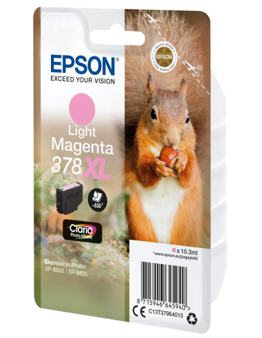 Epson Squirrel Singlepack Light Magenta 378XL Claria Photo HD Ink