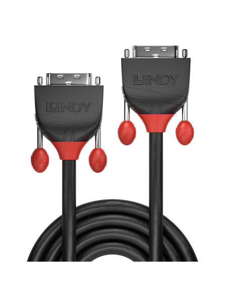 Lindy 36252 cavo DVI 2 m DVI-D Nero