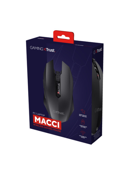 Trust GXT 115 Macci mouse Bambini Ambidestro RF Wireless Ottico 2400 DPI