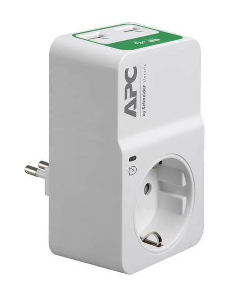 APC PM1WU2-IT protezione da sovraccarico Bianco 1 presa(e) AC 230 V