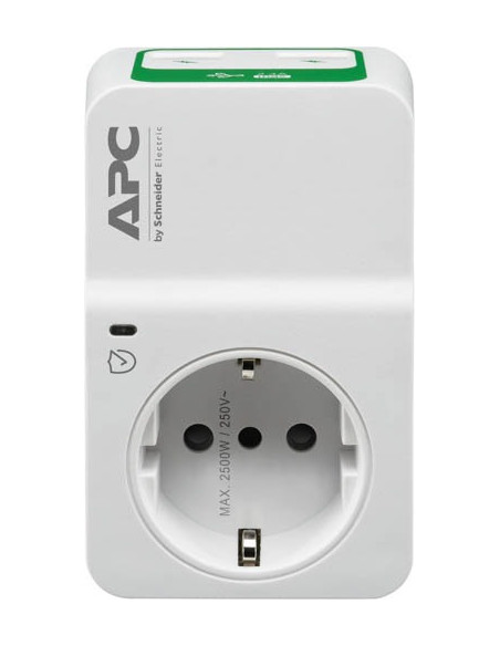 APC PM1WU2-IT protezione da sovraccarico Bianco 1 presa(e) AC 230 V