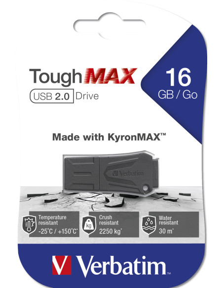 Verbatim ToughMAX - Memoria USB 16 GB - Nero