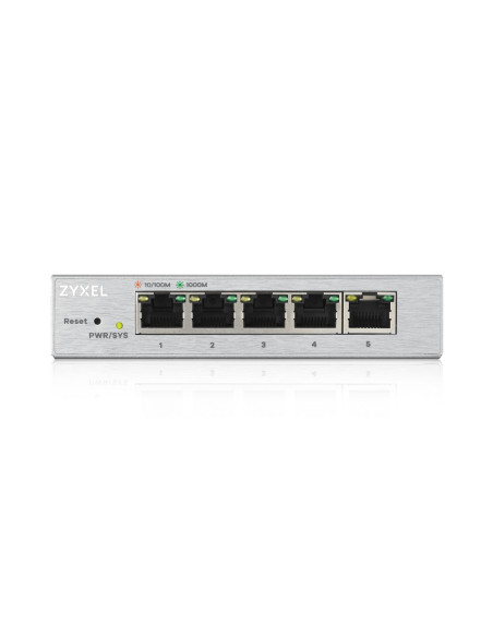 Zyxel GS1200-5 Gestito Gigabit Ethernet (10/100/1000) Argento