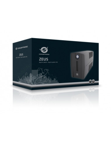 Conceptronic ZEUS01E gruppo di continuità (UPS) A linea interattiva 0,65 kVA 360 W 4 presa(e) AC