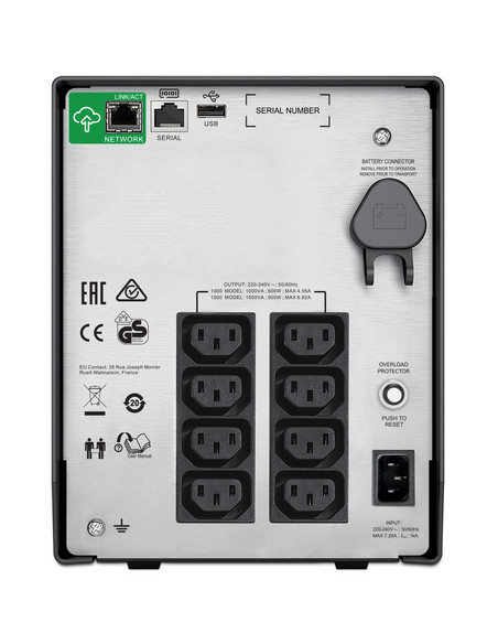 APC SMC1500IC gruppo di continuità (UPS) A linea interattiva 1,5 kVA 900 W 8 presa(e) AC