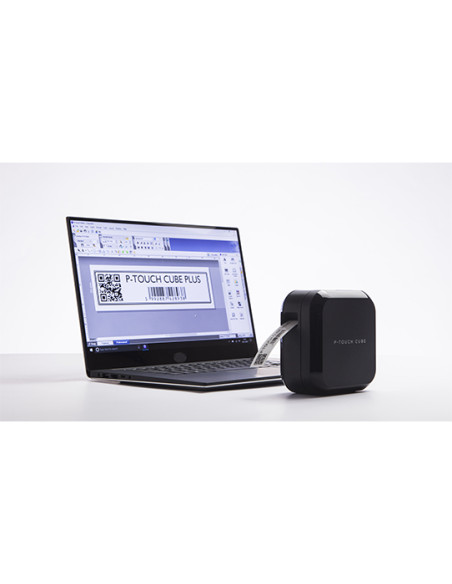 Brother PTP710BT stampante per etichette (CD) Trasferimento termico 180 x 360 DPI 20 mm/s Con cavo e senza cavo TZe Bluetooth