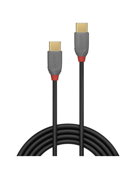 Lindy 36872 cavo USB USB 2.0 2 m USB C Nero, Grigio