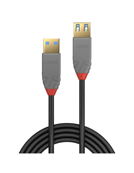 Lindy 36763 cavo USB USB 3.2 Gen 1 (3.1 Gen 1) 3 m USB A Nero