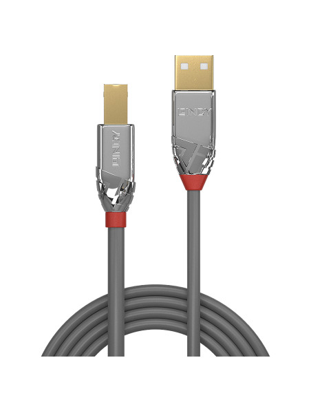 Lindy 36643 cavo USB USB 2.0 3 m USB A USB B Grigio