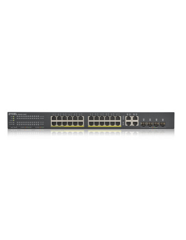 Zyxel GS1920-24HPV2 Gestito Gigabit Ethernet (10/100/1000) Supporto Power over Ethernet (PoE) Nero