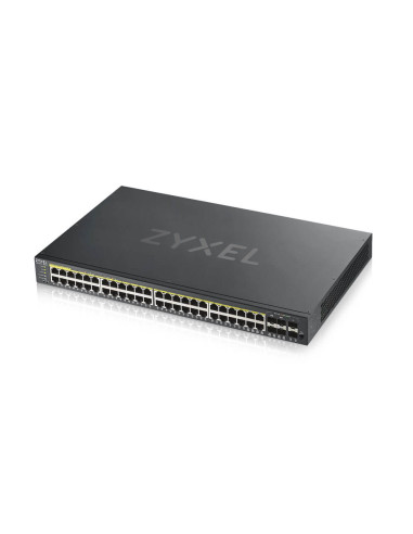Zyxel GS1920-48HPV2 Gestito Gigabit Ethernet (10/100/1000) Supporto Power over Ethernet (PoE) Nero