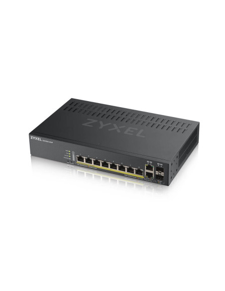 Zyxel GS1920-8HPV2 Gestito Gigabit Ethernet (10/100/1000) Supporto Power over Ethernet (PoE) Nero
