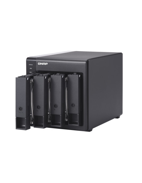QNAP TR-004 contenitore di unità di archiviazione Box esterno HDD/SSD Nero 2.5/3.5"