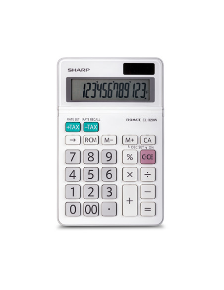 Sharp EL320WB calcolatrice Desktop Calcolatrice di base Bianco