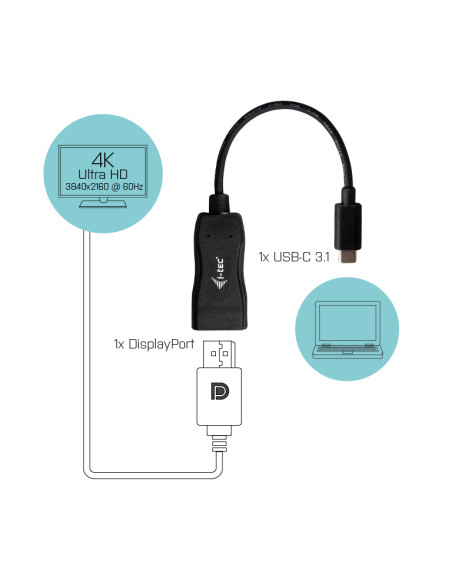i-tec USB-C Display Port Adapter 4K/60 Hz