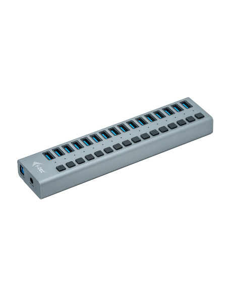 i-tec U3CHARGEHUB16 Caricabatterie per dispositivi mobili Universale Grigio AC Interno