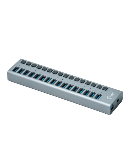 i-tec U3CHARGEHUB16 Caricabatterie per dispositivi mobili Universale Grigio AC Interno