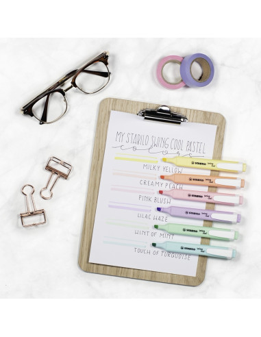 STABILO swing cool Pastel evidenziatore 6 pz Punta smussata Multicolore
