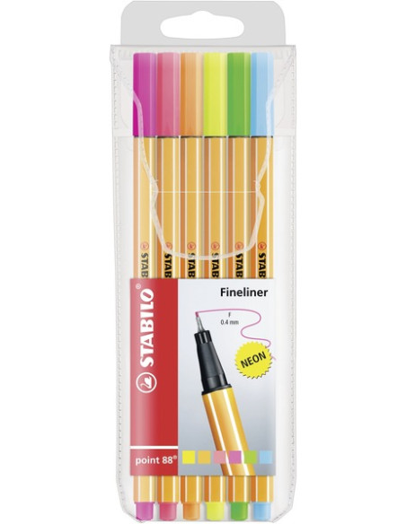 STABILO point 88 penna tecnica Fine Multicolore 6 pz
