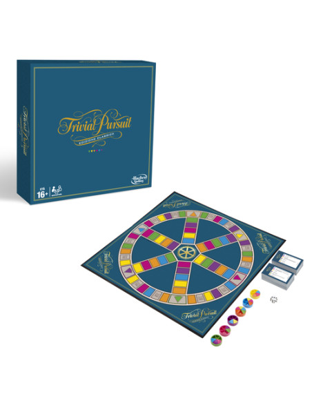 Hasbro Gaming Trivial Pursuit , gioco in scatola, sfida trivial, da 16 anni in su, per 2-6 giocatori