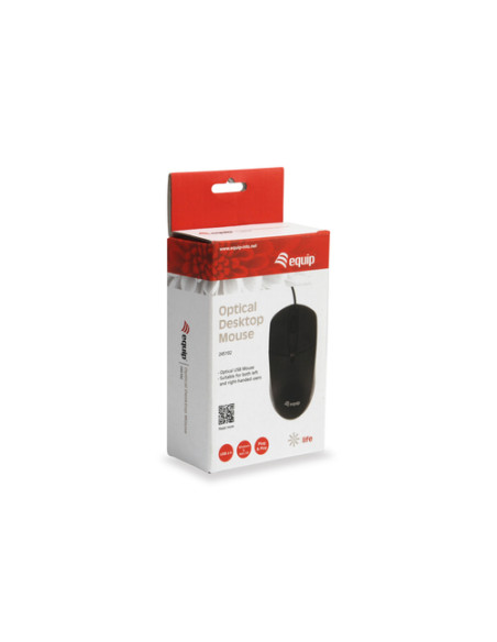 Equip 245102 mouse Ufficio Ambidestro USB tipo A Ottico 1000 DPI