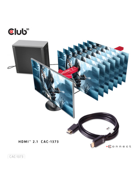 CLUB3D cac-1373 cavo HDMI 3 m Nero