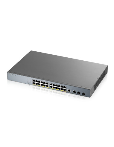 Zyxel GS1350-26HP-EU0101F switch di rete Gestito L2 Gigabit Ethernet (10/100/1000) Supporto Power over Ethernet (PoE) Grigio