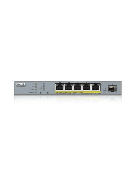 Zyxel GS1350-6HP-EU0101F switch di rete Gestito L2 Gigabit Ethernet (10/100/1000) Supporto Power over Ethernet (PoE) Grigio