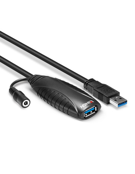 Lindy 43156 cavo USB USB 3.2 Gen 1 (3.1 Gen 1) 10 m USB A Nero